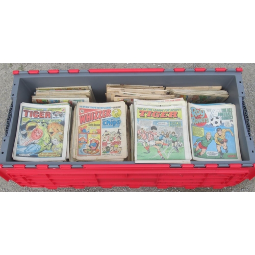 727 - Collection of 1950s-80s British children's comics to inc. Tiger, Roy of the Rovers and Whizzer and C... 