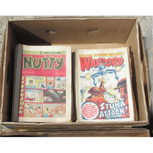 731 - Assorted collection of 1950s-1980s British comics to inc. Nutty, Warlord, Hotspur, Jackpot, Cor!, Ju... 