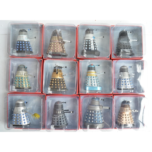 126 - Collection of Dr Who Rare Dalek magazines with models from Eaglemoss to include 12 boxed models (SD1... 