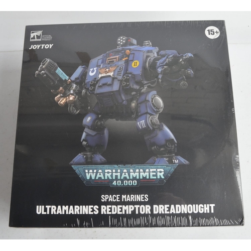 131 - Boxed as new/factory sealed JoyToy Warhammer 40,000 Space Marines Ultramarines Redemptor Dreadnaught... 