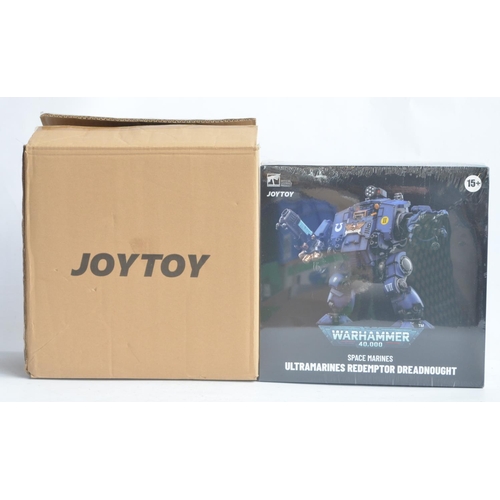 131 - Boxed as new/factory sealed JoyToy Warhammer 40,000 Space Marines Ultramarines Redemptor Dreadnaught... 