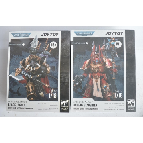 137 - Collection of JoyToy Warhammer 40,000 Chaos Space Marines and Blood Angels 1/18th scale action figur... 