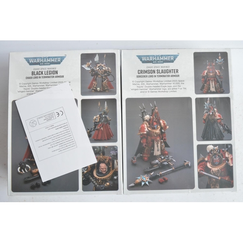 137 - Collection of JoyToy Warhammer 40,000 Chaos Space Marines and Blood Angels 1/18th scale action figur... 