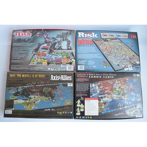 140 - Four boxed strategy based board games to include an as new/factory sealed Avalon Hill Axis & Allies ... 