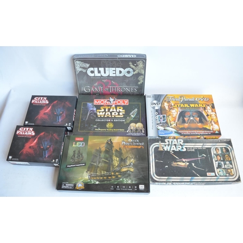 141 - Collection of board games and 3D puzzles to include a vintage Palitoy Star Wars Escape From The Deat... 