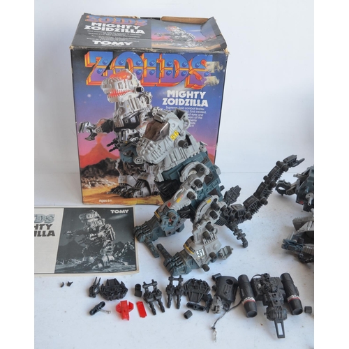 142 - Vintage Tomy Mighty Zoidzilla (to include a boxed example with instructions and another, parts only)... 