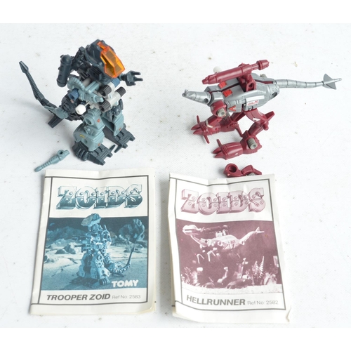 144 - Collection of vintage Tomy Zoids to include a Krark Prince Of Darkness, 2x Mammoth The Destroyer and... 