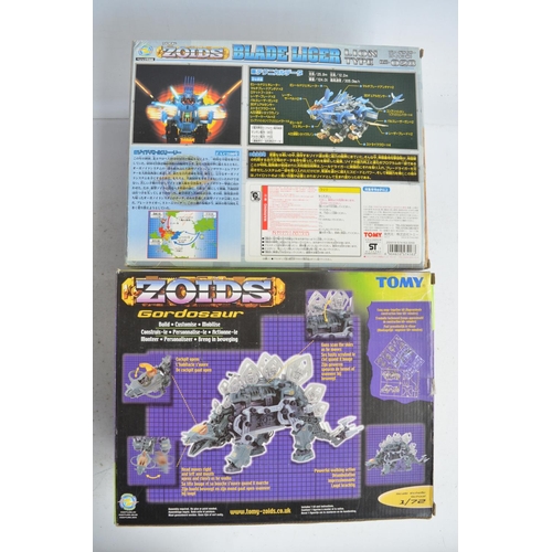 145 - Two boxed modern Zoids from Tomy to include Gordosaurus and Blade Liger, both models started but not... 