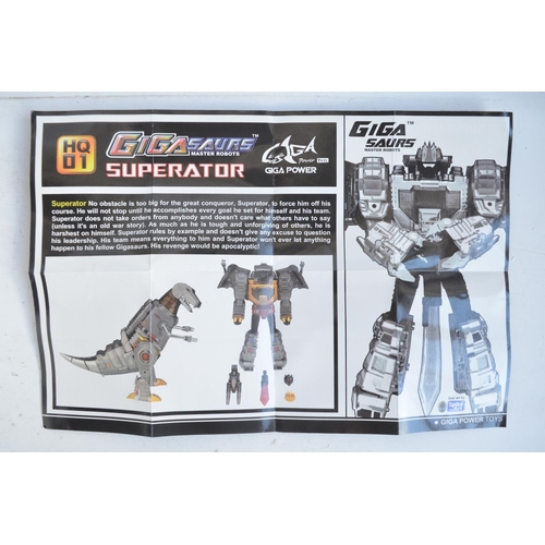 152 - Large Giga Power Toys G1 Style Master Scale Gigasaurs Master Robots Superator HQ01R Transformer mode... 