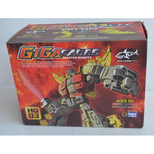 154 - Large Giga Power Toys Gigasaurs Master Robots Guttur HQ03 Transformer model, box opened, model inspe... 