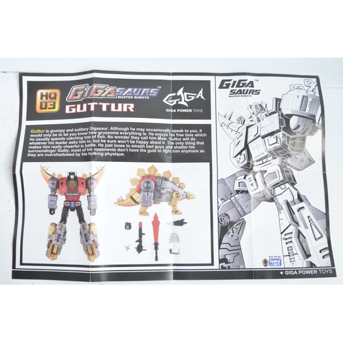 154 - Large Giga Power Toys Gigasaurs Master Robots Guttur HQ03 Transformer model, box opened, model inspe... 