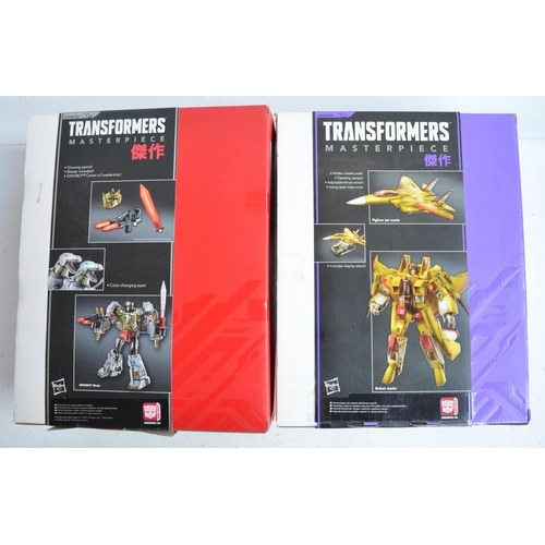 156 - Two large Hasbro Transformers Masterpiece models to include MP-03 Dinobot Leader 'Grimlock' (box uno... 