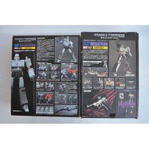 157 - Two large Takara Tomy Transformers Masterpiece models (both gun mode) to include MP-5 Destron Leader... 