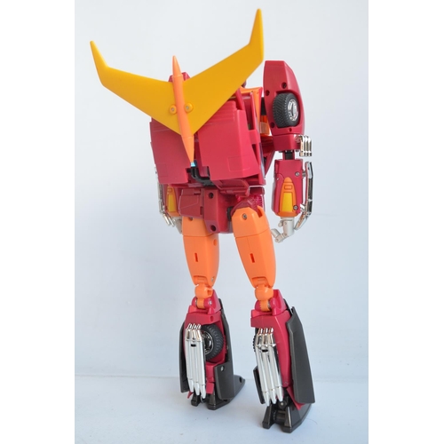 158 - Three large Takara Tomy Transformers Masterpiece models to include MP-9 Cybertron Protector 'Rodimus... 