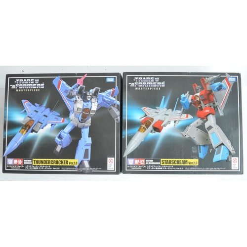 162 - Two large Takara Tomy Transformers Masterpiece models to include MP-52+ Destron Warrior 'Thundercrac... 