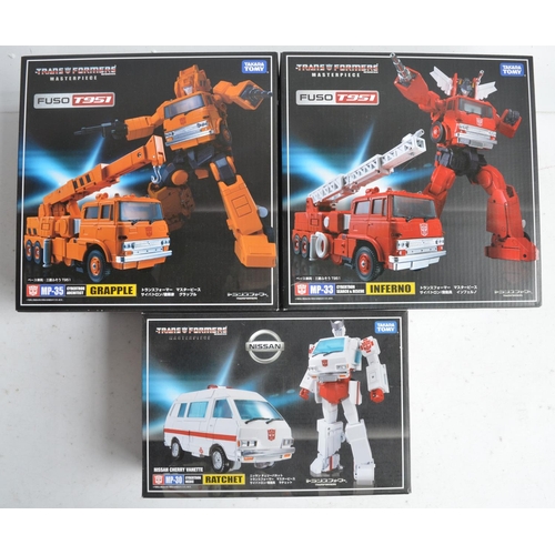 169 - Three unopened/factory sealed vehicle mode Transformers Masterpiece models from Takara Tomy to inclu... 