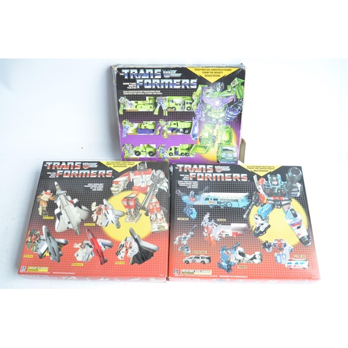 172 - Three vintage Hasbro multi model sets (all opened) to include Constructicon Warrior Devastator (item... 