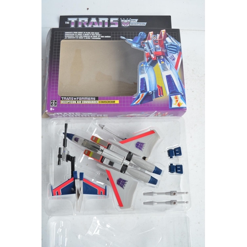 173 - Seven boxed Transformer models from Hasbro to include vintage Optimus Prime (item no E 5796, box uno... 