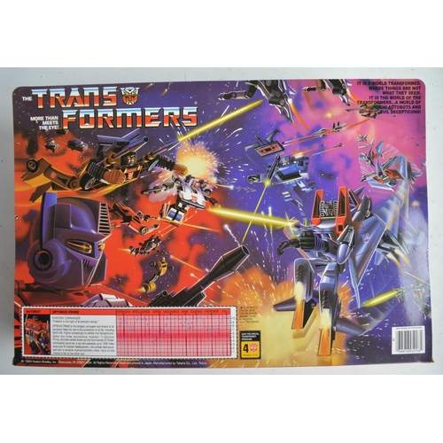 173 - Seven boxed Transformer models from Hasbro to include vintage Optimus Prime (item no E 5796, box uno... 