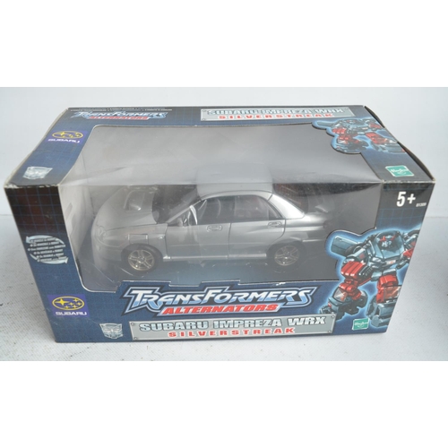 175 - Six Hasbro 1/24th scale Transformers Alternators car themed models to include unopened/factory seale... 