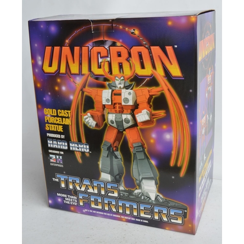 177 - Large cold cast porcelain Transformers statue 'Unicron' by Hard Hero, statue over 14.5