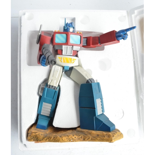 178 - Large cold cast porcelain Optimus Prime Transformers G1 statue by Hard Hero (approx 12.5