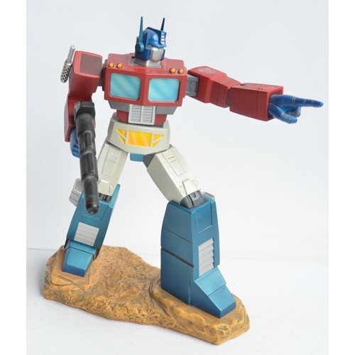 178 - Large cold cast porcelain Optimus Prime Transformers G1 statue by Hard Hero (approx 12.5