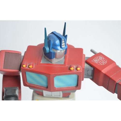 178 - Large cold cast porcelain Optimus Prime Transformers G1 statue by Hard Hero (approx 12.5