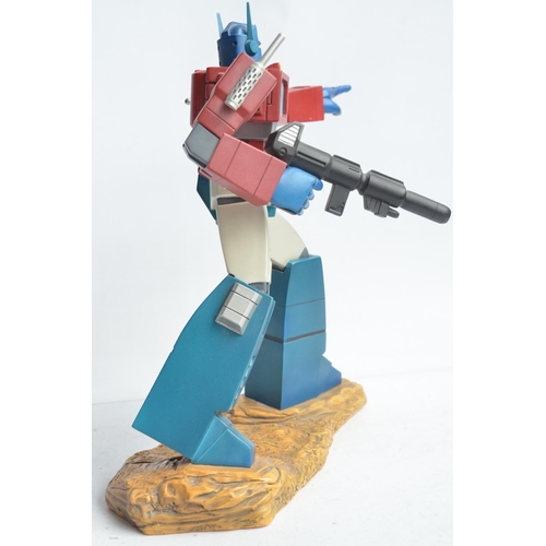 178 - Large cold cast porcelain Optimus Prime Transformers G1 statue by Hard Hero (approx 12.5