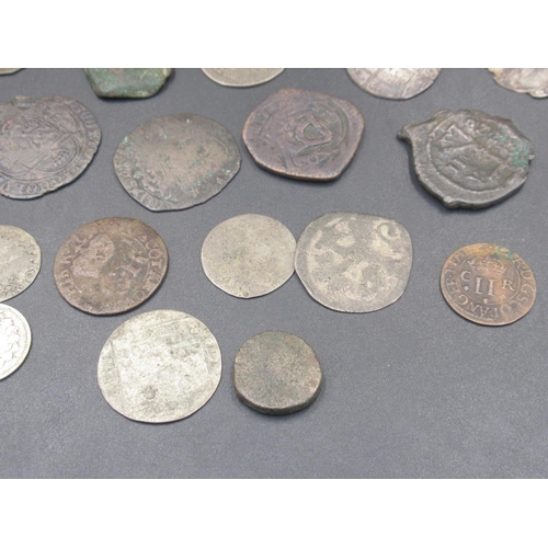 541 - Small assorted collection of hammered and other coins in various states and conditions