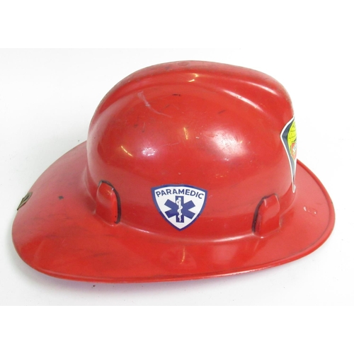 1299 - C1970s Safety Supply Company 'Safe T Chieftan' helmet with Naval Station Norfolk, VA Federal Fire Se... 