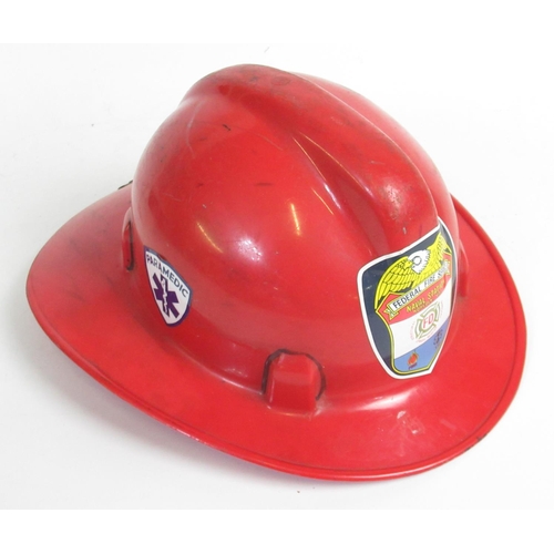 1299 - C1970s Safety Supply Company 'Safe T Chieftan' helmet with Naval Station Norfolk, VA Federal Fire Se... 