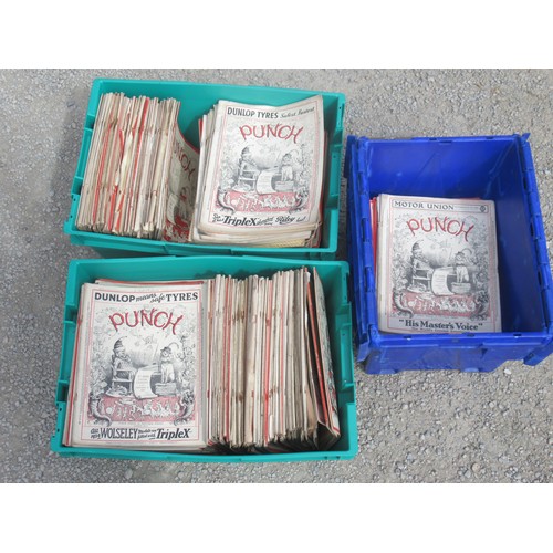 711 - Mixed collection of 1920s-60s Punch magazines (approx. 320 in 3 boxes)