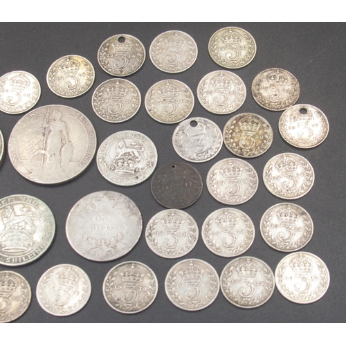 513 - Collection of Pre-1920 florins, shillings, 3 pences, etc. (total gross. 3.1ozt)