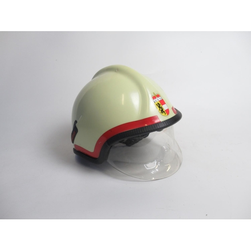 1313 - C2000s Rosenbauer 'Heros' fireman helmet with Austrian State of Salzberg crest