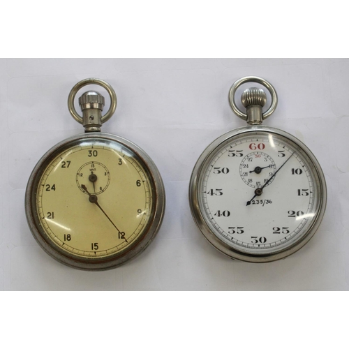 1273 - Unnamed military stopwatch. In chrome case and enamel face Stamped 1/10 Sec VC/2534. Unnamed militar... 