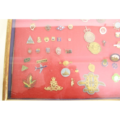 1230 - Large collection of  Military badges. Royal Artillery, Canadian air force wings, Red Cross, R.A.F. c... 