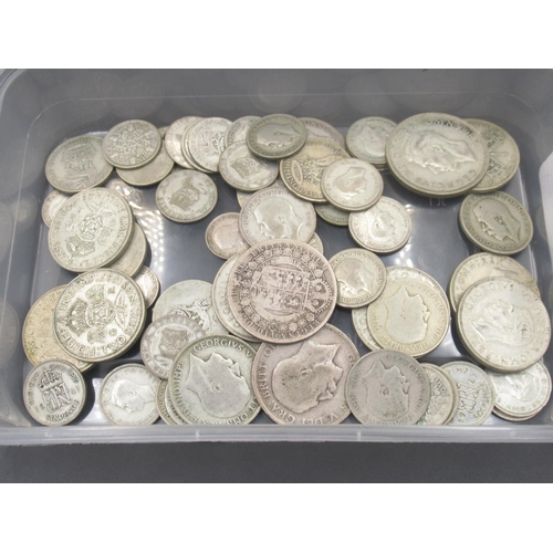 522 - Collection of Pre-1947 shillings, 3 pence's, 6 pence's, etc. (total gross 9.3ozt)