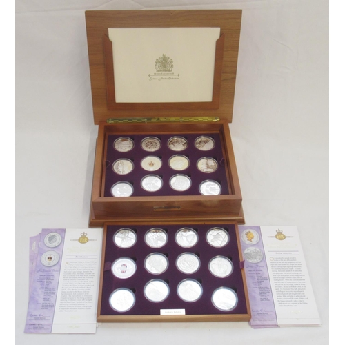 596 - Royal Mint - Queen Elizabeth II Golden Jubilee Collection silver proof 24 coin collection in origina... 