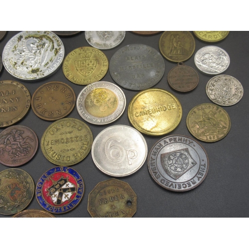 618 - Assorted collection of C19th and C20th tokens