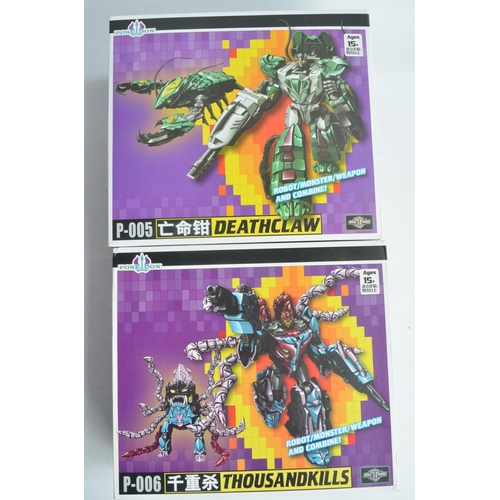 199 - TFC Toys Poseidon set of 6 Transformer type figure sets P-001 to P-006 inclusive, models inspected a... 