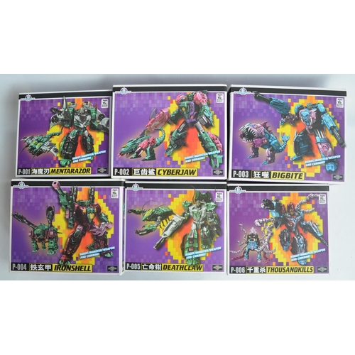 199 - TFC Toys Poseidon set of 6 Transformer type figure sets P-001 to P-006 inclusive, models inspected a... 