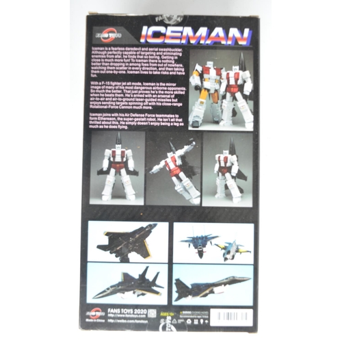 207 - Two Fans Toys Transformers to include FT-30B 'Iceman' and FT-30C Goose (model partially factory wrap... 