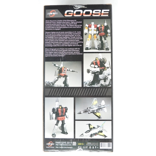 207 - Two Fans Toys Transformers to include FT-30B 'Iceman' and FT-30C Goose (model partially factory wrap... 