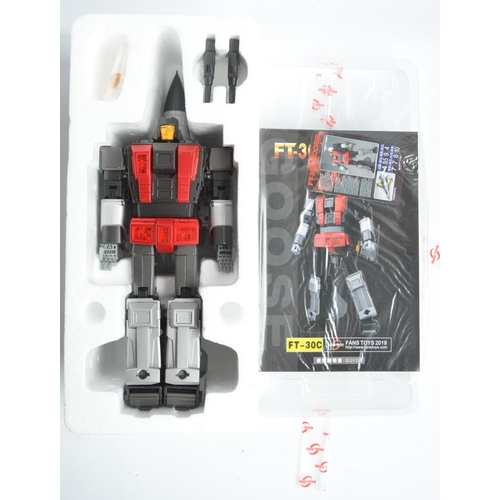 207 - Two Fans Toys Transformers to include FT-30B 'Iceman' and FT-30C Goose (model partially factory wrap... 