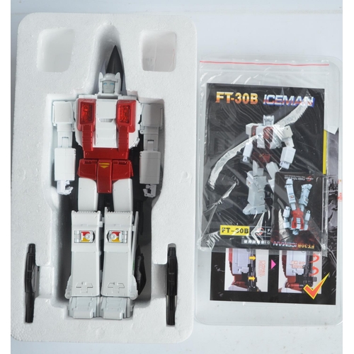 207 - Two Fans Toys Transformers to include FT-30B 'Iceman' and FT-30C Goose (model partially factory wrap... 