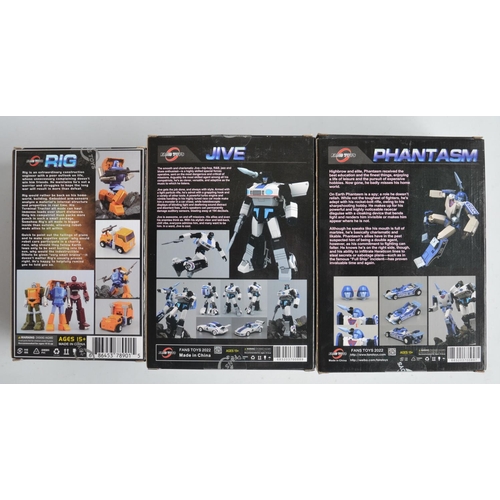 211 - Three Fans Toys Transformer models to include FT-47 'Rig' (box unopened/factory sealed), FT-48 'Jive... 