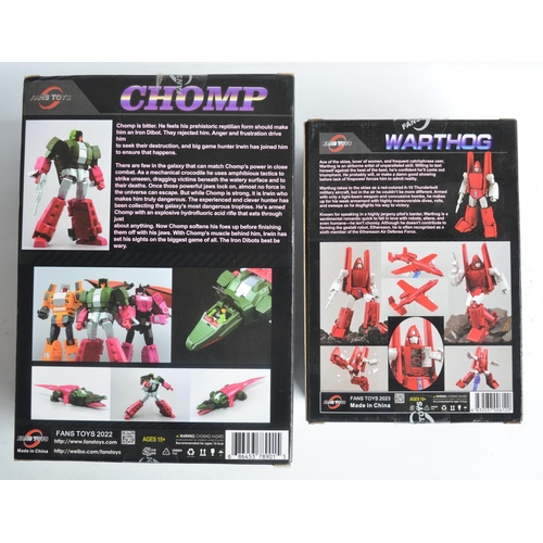 212 - Two Fans Toys Transformer models to include FT-51 'Chomp' (box unopened/factory sealed) and FT-54 'W... 