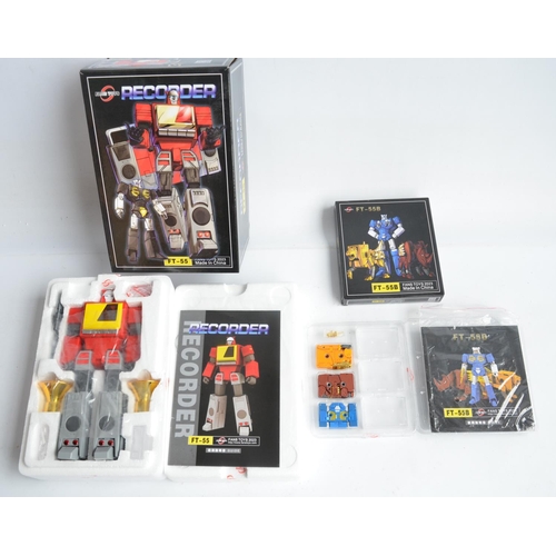 213 - Two Fans Toys Transformer models to include FT-55 'Recorder' (approx 9.25