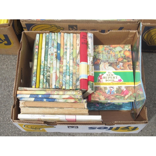 732 - Collection of Rupert the Bear annuals and books predominantly from 1950s-2000s to inc. 1 heavily dam... 